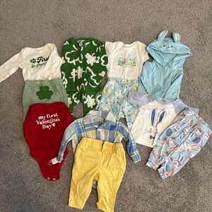 Boys Newborn and 0-3 Month Holiday Lot